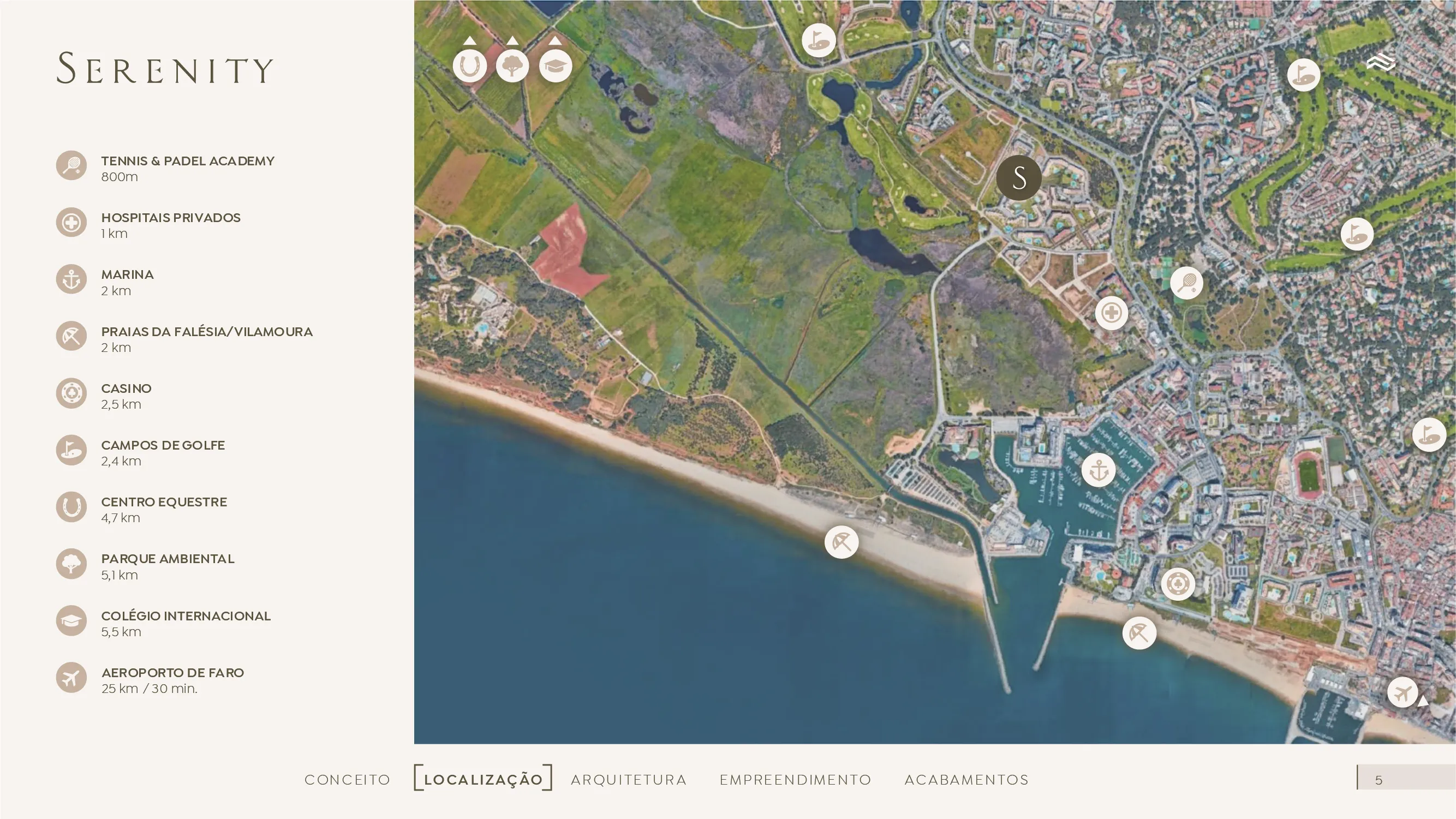 Localização SERENITY Vilamoura