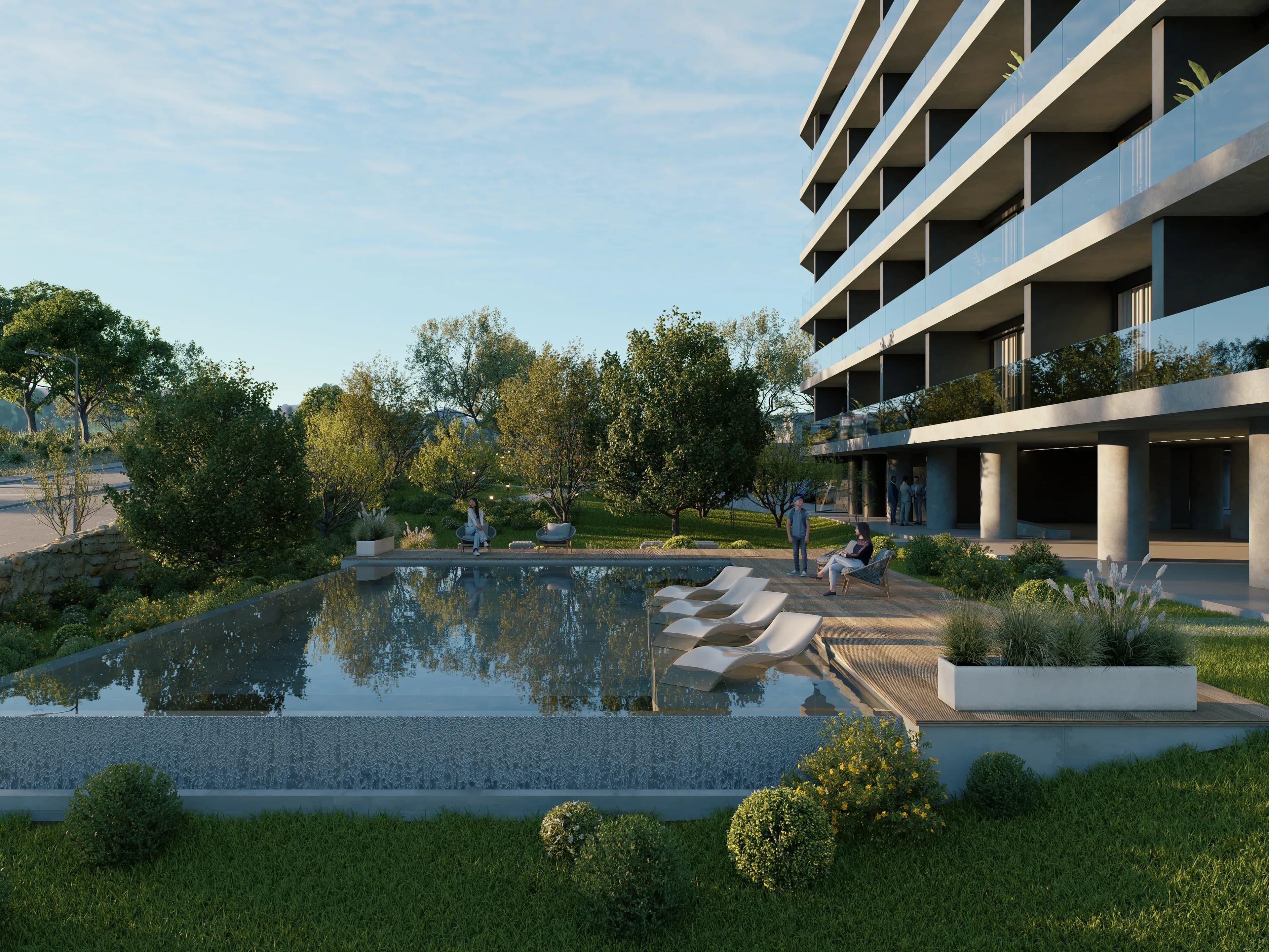 Piscina, padel, ginásio e jardins 3