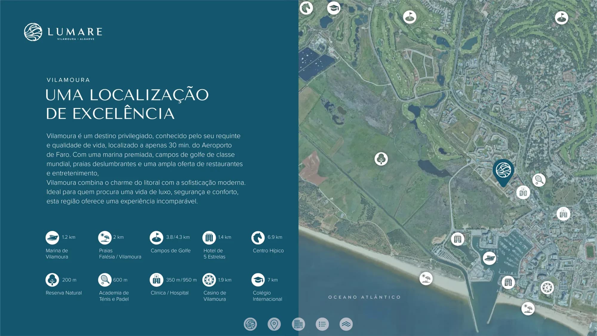 Localização LUMARE Vilamoura